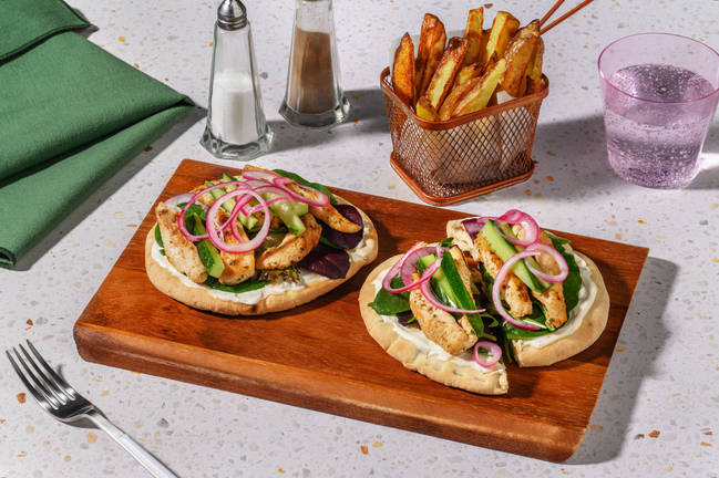 Paprika Chicken & Pickled Onion Flatbreads