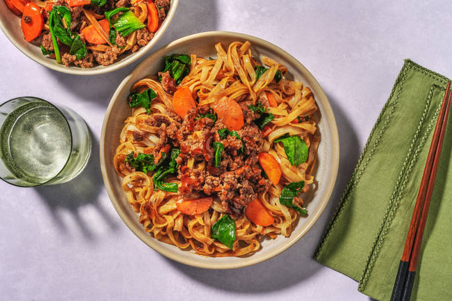 Char Siu Beef Egg Noodle Stir-Fry