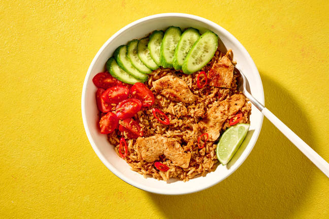 One-Pan Chicken Laksa Fried Rice