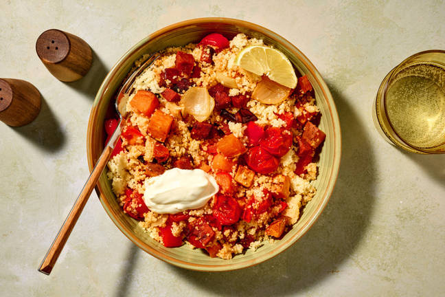 Easy Roast Chorizo & Veg-Loaded Couscous