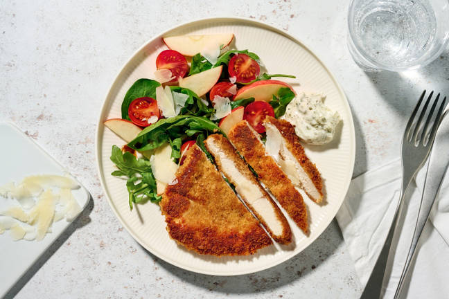 Cheesy Pork Cotoletta & Sweet Garden Salad
