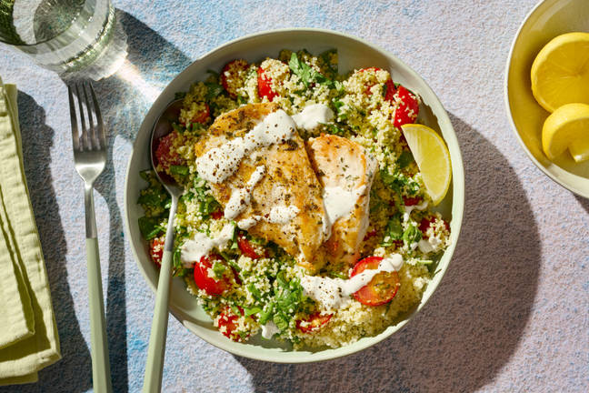Herby Chicken & Veggie Pesto Couscous