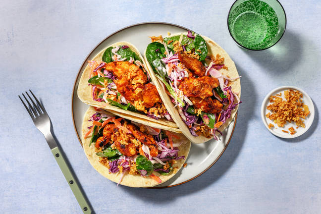 Speedy Gochujang Chicken Tacos
