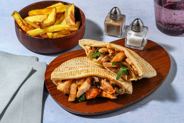 Peri-Peri Chicken & Sticky Onion Pita