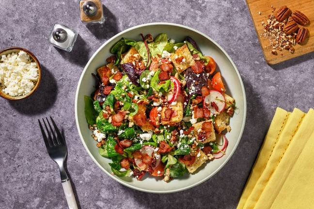Creamy Maple Bacon & Crouton Pecan Salad