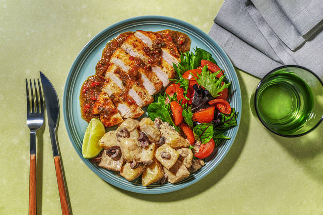 Abuela’s Chicken & Olive-Aioli Potatoes