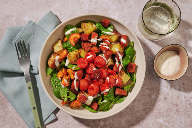 Oven-Baked Crispy Chorizo & Potato Toss