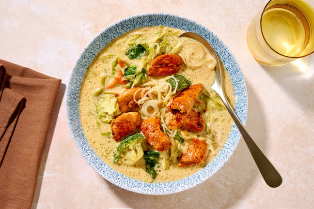 One-Pot Green Thai Chicken Curry Soup 