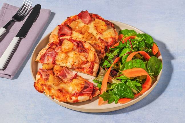 Smoked Ham & Pineapple Flatbread Pizzas 