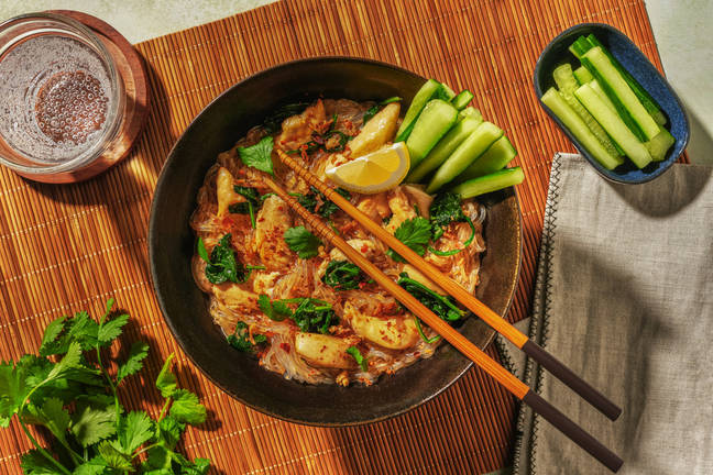 Speedy One-Pot Chicken & Spinach Laksa