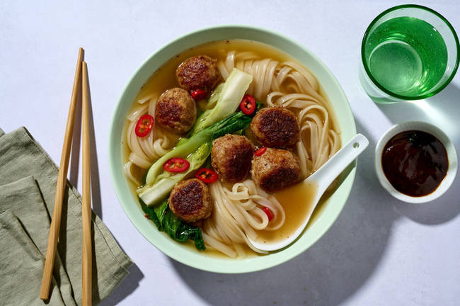 Aromatic Pork Meatball & Asian Veg Pho 