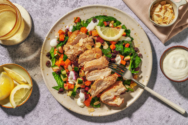 Chermoula Chicken & Beetroot-Veggie Toss