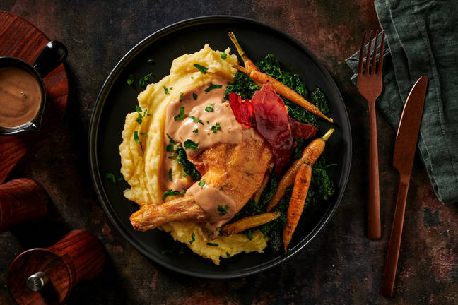 Rich Roast Chicken & Creamy Parmesan Sauce