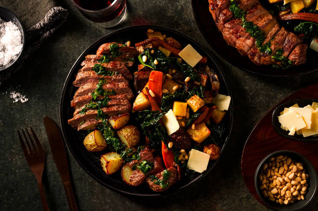 Roast Beef Sirloin & Truffle Roast Veg