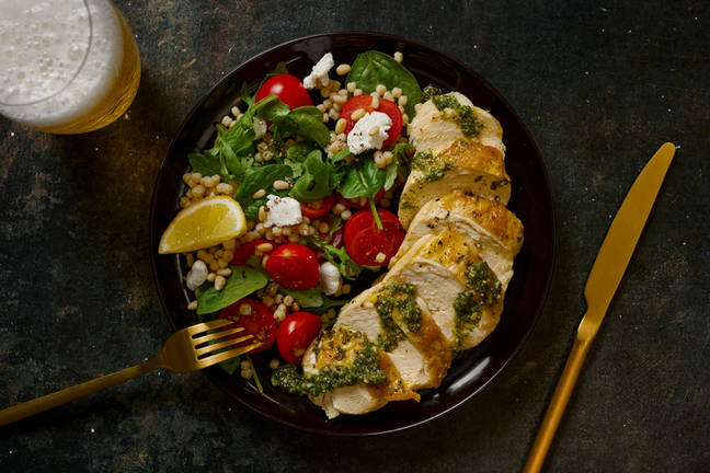Rich Roast Chicken & Loaded Pearl Couscous