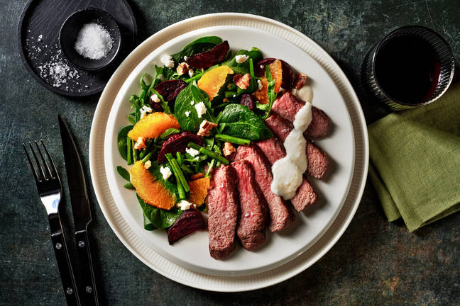 Roast Beef Fillet & Beetroot-Orange Salad