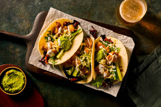 Popcorn Chicken & Bacon Jam Taco Feast
