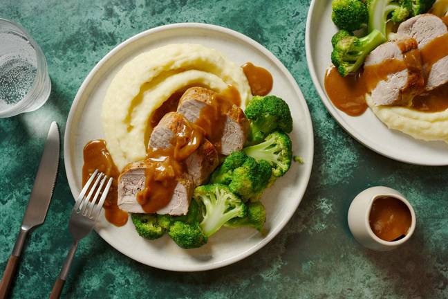 Roasted Pork Tenderloin and Shallot Gravy
