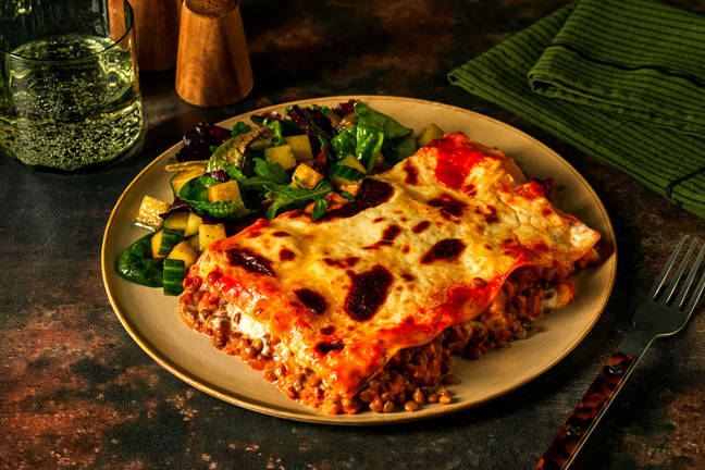 Rich Lentil Ragu & Red Wine Jus Lasagne