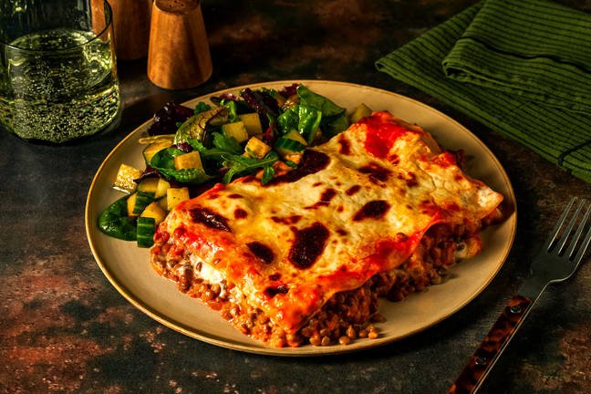 Rich Lentil Ragu & Red Wine Jus Lasagne