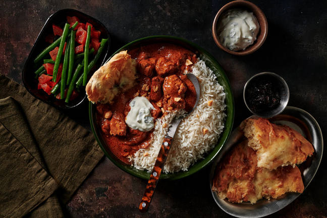 Chicken Korma Curry & Cheesy Garlic Naan