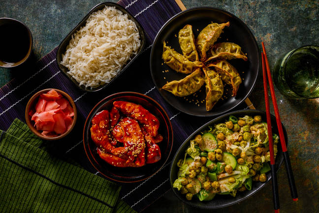 Teriyaki Chicken & Vegetable Gyoza Banquet