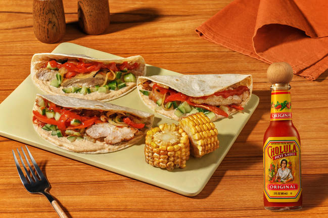 Grilled Chicken & Capsicum Fajita Tacos