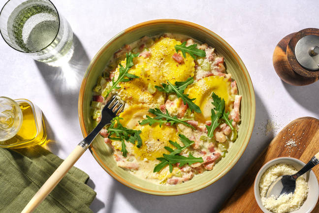 Nonna’s Express Bacon & Pumpkin Ravioli