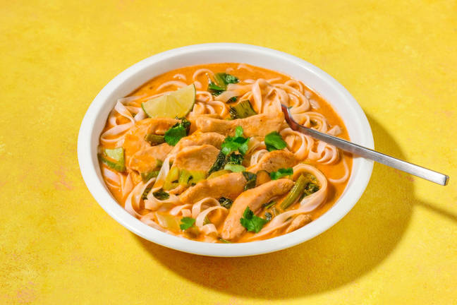 Quickest Tom Kha Chicken & Rice Noodle Soup
