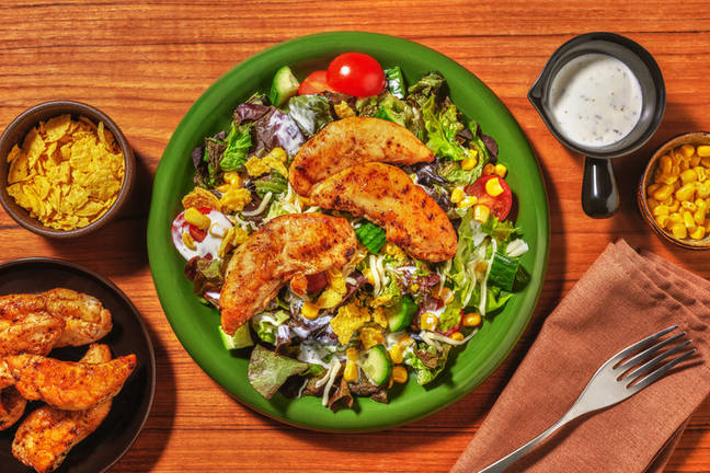 American-Spiced Chicken Ranch Salad