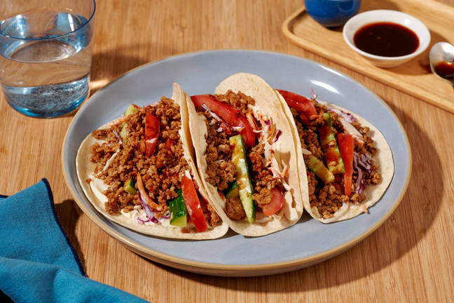 BBQ Lemongrass Pork & Crunchy Veg Tacos