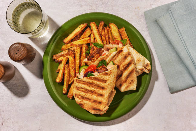 Peri-Peri Chicken & Cherry Tomato Salad Wrap