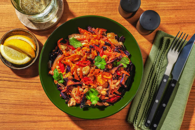 One-Pan Sri Lankan Chicken & Veggie Kottu