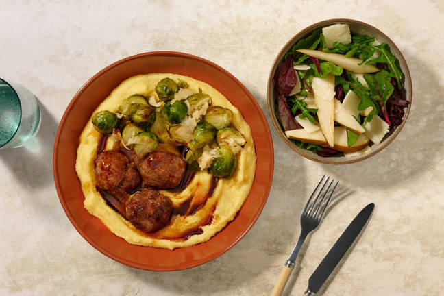 Herby Beef Rissoles & Warming Polenta