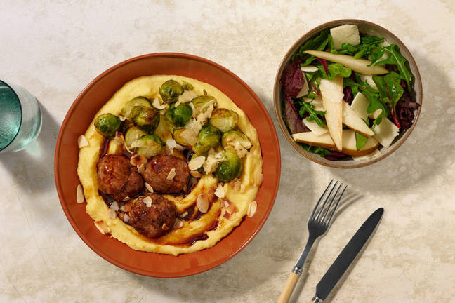 Herby Beef Rissoles & Warming Polenta