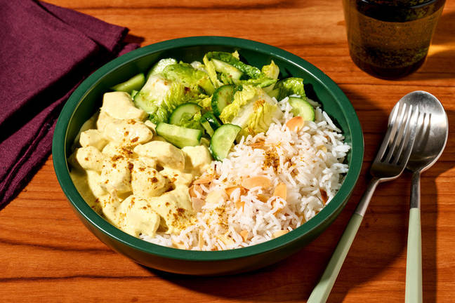 Spiced Garlic Yoghurt Chicken & Almond Rice