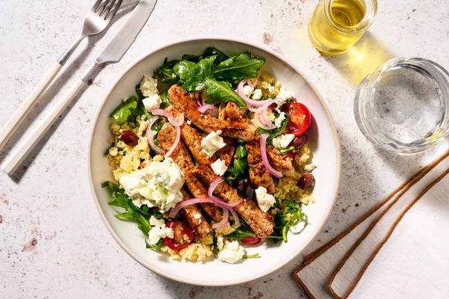 Moroccan Pork & Olive-Studded Couscous Bowl