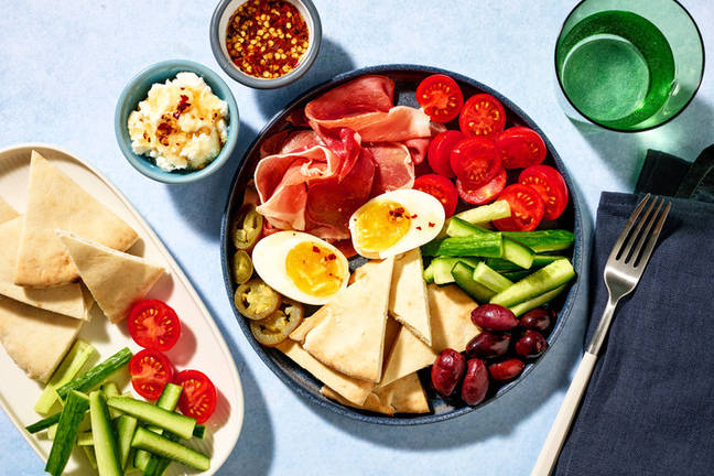 Prosciutto & Hot Honey Pita Plate