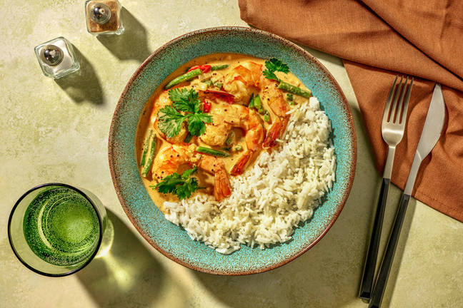 Abi's Fragrant Goan Prawn Curry & Rice