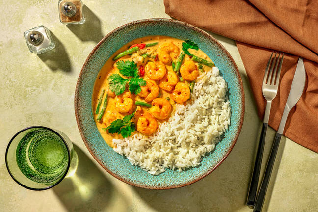 Abi's Fragrant Goan Prawn Curry & Rice