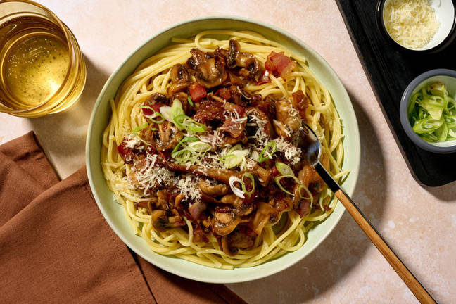 Miso Bacon & Mushroom Medley Carbonara