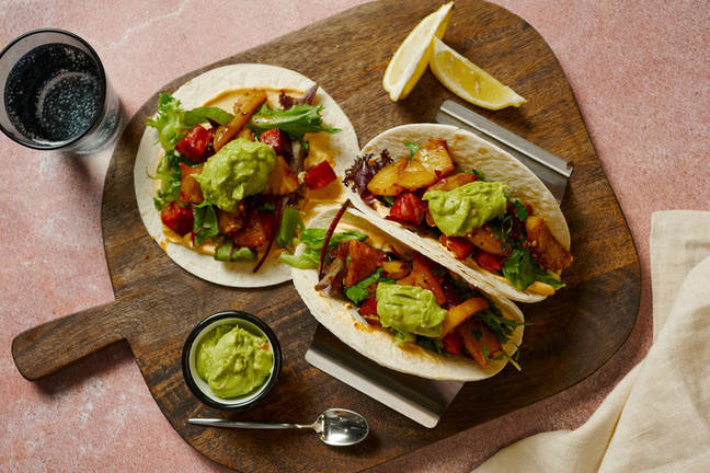 Swicy Chorizo & Hot Pineapple Salsa Tacos