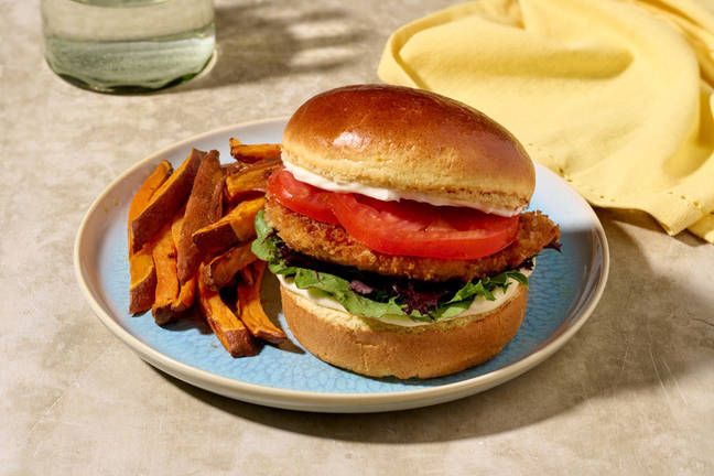 Parmesan Crumbed Chicken Burger 