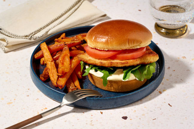 Parmesan Crumbed Chicken Burger 