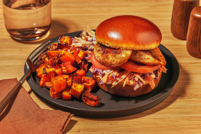 Easy Southern-Spiced Chicken Tender Burger