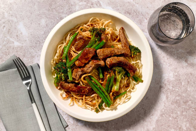No Chop Sweet Soy Beef & Noodle Stir-Fry