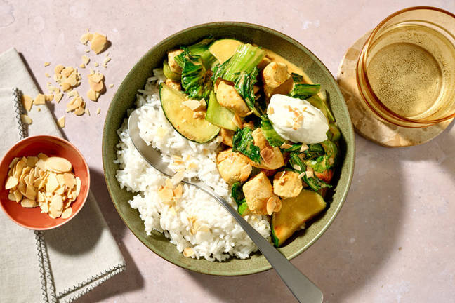Easy Chicken Veggie Korma Curry