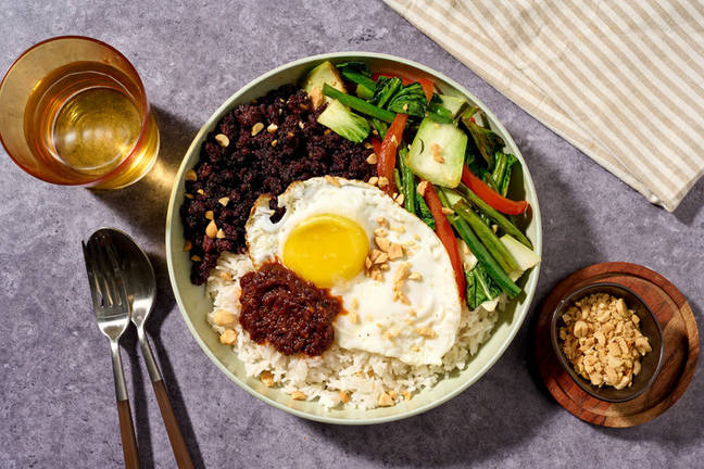 Indonesian Inspired Beef & Stir-Fry Veggies