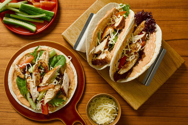 Easy Peri-Peri Chicken & Zingy Mayo Tacos
