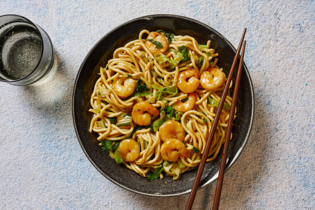 Shortcut Umami Prawn Noodle Stir-Fry
